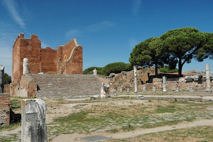 The Capitolium at Ostia.